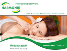 Tablet Screenshot of harmonie-physio.de